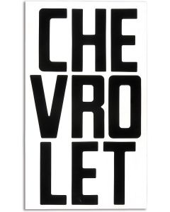 1958-66 Chevy Truck Tailgate Letters Black Fleet Side