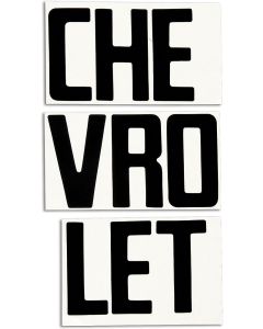 1967-72 Chevy Truck Tailgate Letters Black Fleet Side