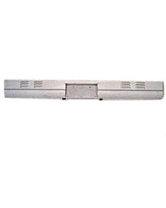 Chevy Truck Fleet Side 4-Row Louvered Rear Roll Pan With License Plate Box, 1967-1972