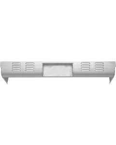Chevy Truck Short Step Side 4-Row Louvered Rear Roll Pan With License Plate Box, 1955-1972