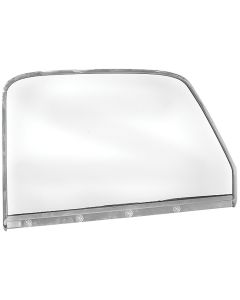 Chevy Truck Door Window Frame, Chrome, With Glass, Left, 1947-1949