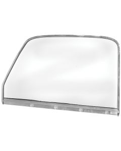 Chevy Truck Door Window Frame, Chrome, With Glass, Right, 1947-1949
