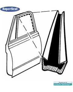 Chevy Or GMC Truck, Upper Door Glass Run Channel, 1967-1972