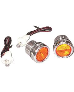 Chevy Truck Bed End Hole Cap, Stepside, With Amber Lens, 1940-1966