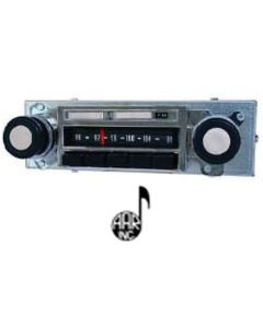 Chevy Truck Stereo, AM/FM Stereo w/Bluetooth, Push Button, Updated, 180 Watt, 1967-1972