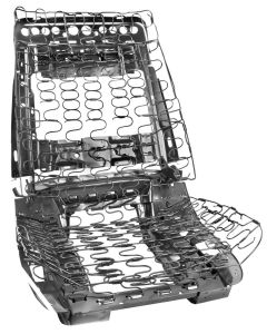 1969-1972 Chevelle Bucket Seat Frame Assembly, With Support Springs, Left Or Right
