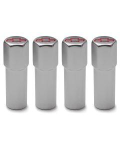 Engine Valve Cover Mini Nuts; Steel; Polished; Bowtie Logo; Studs Included