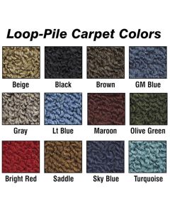 1955-57 Chevy Carpet Kit, Loop Weave, Nomad & Station Wagon