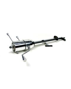 Chevy Truck Tilt Steering Column, Column Shift, Polished, Aluminum, 1960-1966