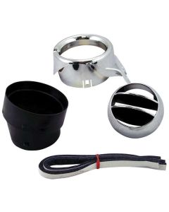 Chevy Truck Vent Ball Housing, Right, Chrome, 1967-1972