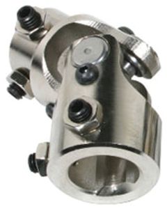 Chevy-GMC Truck U-Joint, Nickel Plated,  Manual Rack & Pinion Steering, Lower 3/4" DD To 13/16" -36
