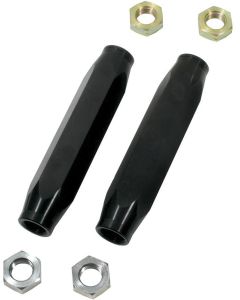 Chevy Truck Tie Rod Sleeves, Black Anodized, Billet Aluminum, 1965-1970