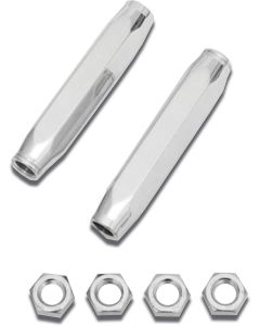 Chevy Truck Tie Rod Sleeves, Polished, Billet Aluminum, 1965-1970