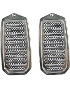 Chevy Truck Door Jamb Vents, Polished Billet, 1971-1972