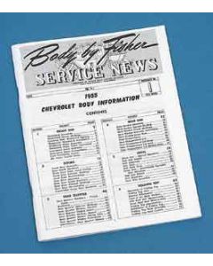 Chevy Manual, Fisher Service News, Number 1 Volume 14-1, 1955