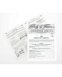 Chevy Manual, Fisher Service News, Number 2  Volume 14-1, 1955
