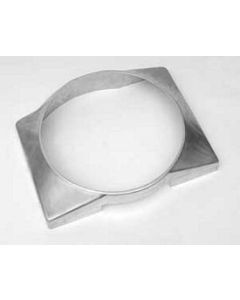 Chevy Cross-Flow Fan Shroud, Aluminum, With 17" Fan, Griffin, 1955-1957