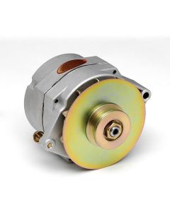 Chevy Alternator, 140 Amp, With Internal Regulator, NaturalFinish, Powermaster, 1955-1957