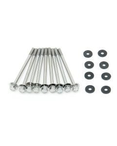 Chevy Valve Cover Bolts, Chrome, Center Hole, 1955-1957