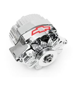 Chrome Alternator,w/Bowtie,120 Amp 1-Wire,47-72