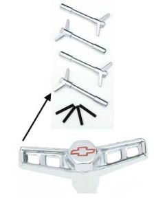 Valve Cover Wingnuts,Chrome,w/Bowtie,55-72