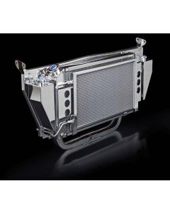 Chevy Radiator Kit, Cross-Flow, For Cars With Air Conditioning, Be Cool, 1956