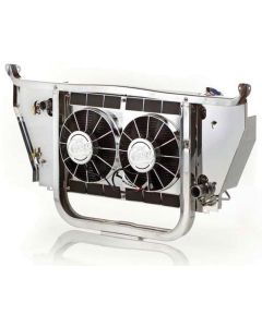 Chevy Radiator Kit, Cross-Flow, For Cars Without Air Conditioning, Be Cool, 1956