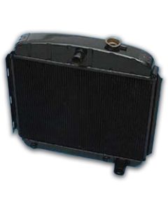 Chevy Radiator, Heavy-Duty 4-Core, Copper, Brass, 6-CylinderPosition, 1955-1956