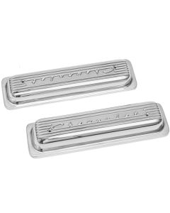 Chevy Valve Covers, Classic-Style, Aluminum, Polished, 1955-1957