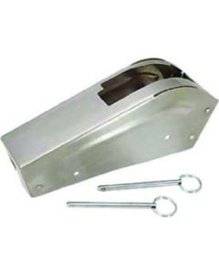 Chevy Shifter Cover, Console, Hurst, Quarter Stick, Aluminum, 1955-1957