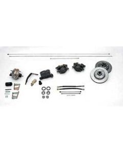 Chevy Complete Power Front Disc Brake Kit, For Dropped Spindles, 1955-1957