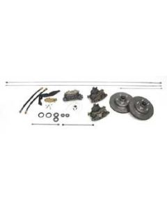 Chevy Non-Power Front Disc Brake Kit, Use With Dropped Spindles, 1955-1957