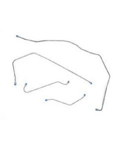 Chevy Front Brake Line Set, Stainless Steel, With Standard Factory Brakes, 1955