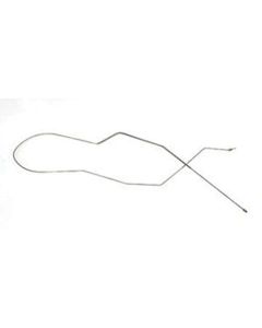 Chevy Brake Line, Front To Rear, With Dual Exhaust, Stainless Steel, 1955