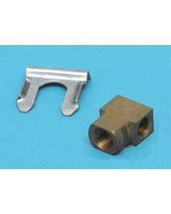 Chevy Rear Brake Line Brass Block, 1955-1957