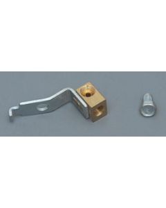 Chevy Brake Line Junction Brass Block, Left, Front, 1956-1957