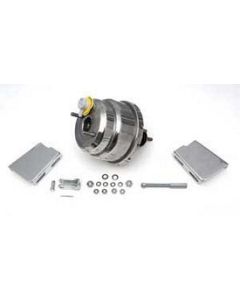 Chevy Power Brake Booster Kit, 7", Dual Diaphragm, Chrome, 1955-1957