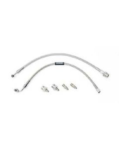 Chevy Front Disc Brake Hose Kit, Stainless Steel Braided, For Wilwood Brake Kit, 1955-1957