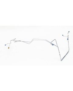 Chevy Brake Lines, Prebent, Front, Use With Power Brakes & GM Style Proportioning Valve, 1956-1957