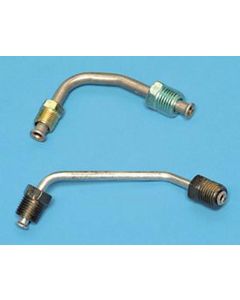 Chevy Brake Lines, Prebent, Front, Stainless Steel, Use With Power Brakes & GM Style Proportioning Valve, 1955-1957
