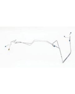 Chevy Brake Lines, Prebent, Front. Stainless Steel, Use With Power Brakes & GM Style Proportioning Valve, 1956-1957