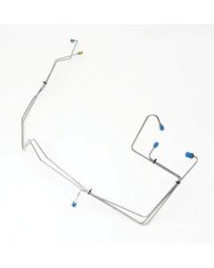 Chevy Brake Lines, Prebent, Front, Stainless Steel, Use With Non-Power Brakes & GM Style Proportioning Valve, 1956-1957
