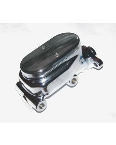 Chevy Dual Master Cylinder, Chrome, Power, 1955-1957
