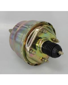Chevy Power Brake Booster, 7", Dual Diaphragm, Zinc Plated,Universal, 1955-1957