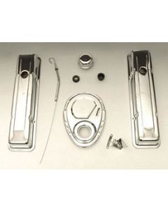 Chevy Engine Dress-Up Kit, Small Block, Chrome, 1955-1957