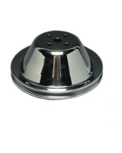 Chevy Water Pump Pulley, Single Groove, Chrome, Small Block, 1955-1957