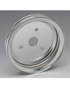 Crankshaft Pulley,Double-Groove,SB,Chrome,55-72