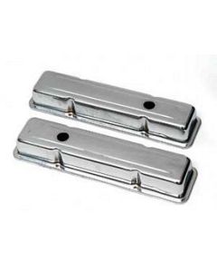 Chevy Valve Covers, Short, Small Block, Chrome, 1955-1957