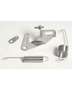 Chevy Throttle Cable Carburetor Bracket, With Return Spring, Lokar, 1955-1957