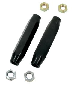 Chevy Tie Rod Sleeves, Black, Aluminum, 1955-1957